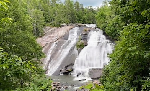 High Falls, Triple Falls, and Hooker Falls