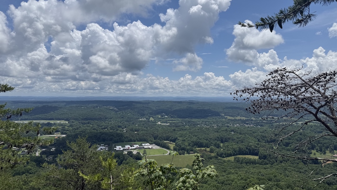 View over Chattanooga Valley from the Bluff Trail