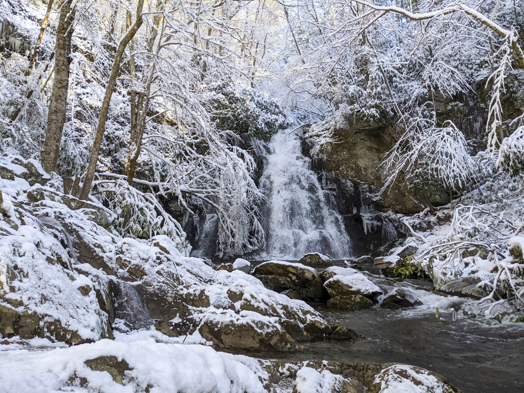 Spruce Flats Falls in Winter